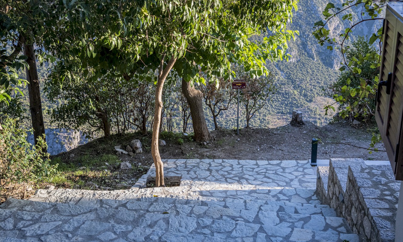 Panoramic view from Komody Apartments Delphi